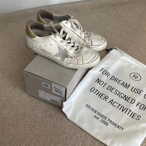 Golden Goose white with gold star